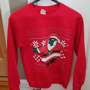 Santa Doing The Dab Sweatshirt Size Small